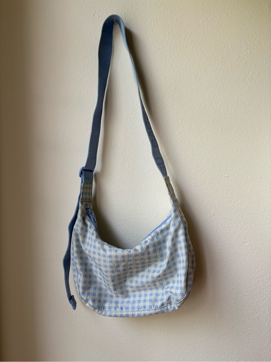 BAGGU Handbags - BAGGU Blue Gingham Crossbody Bag